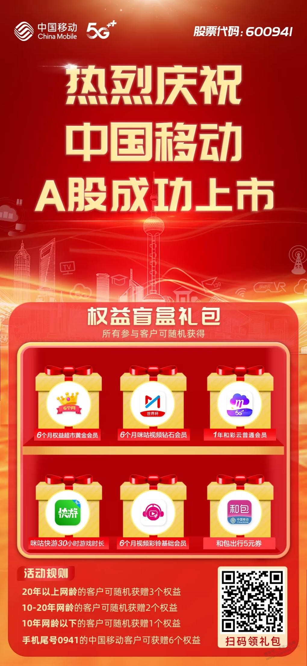 中国移动上市抽奖-惠小助(52huixz.com)