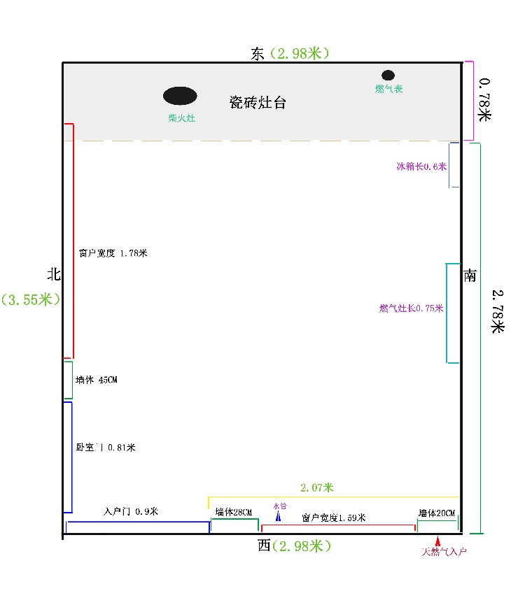 老房子的厨房-准备装橱柜遇到的一些问题-惠小助(52huixz.com)