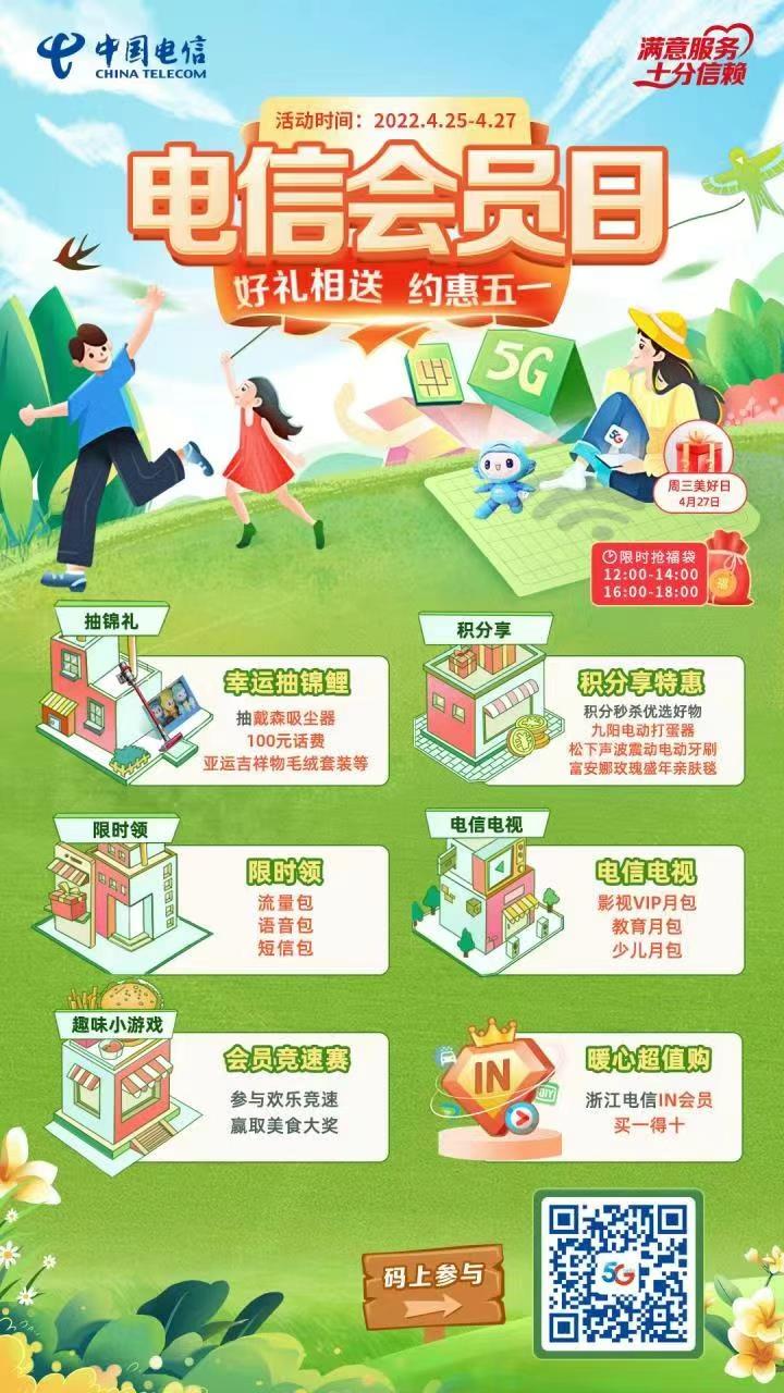 电信会员日小毛-惠小助(52huixz.com)