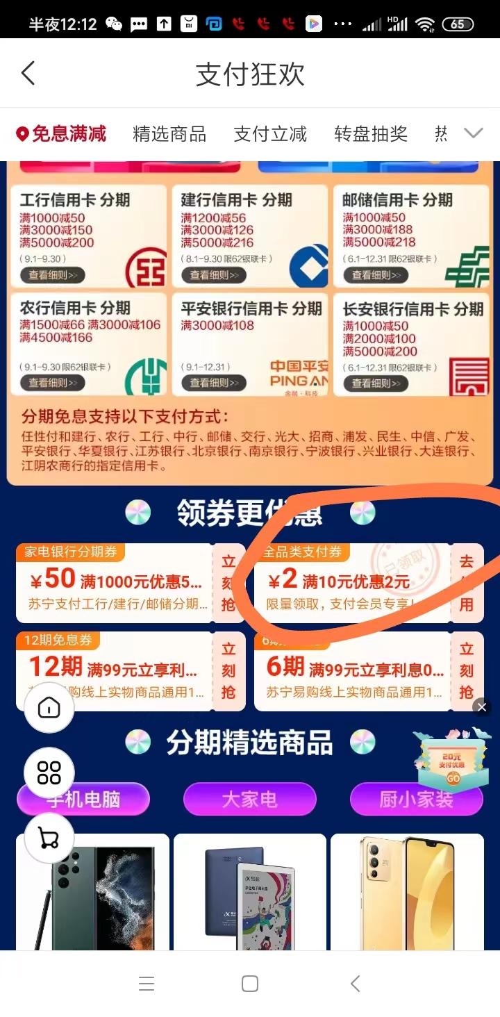 苏宁金融10-2支付券 - kkkkn团