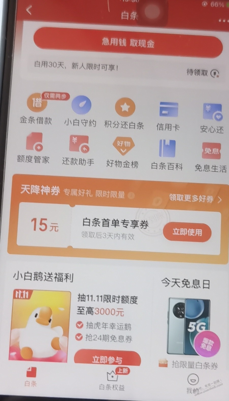 今天我首发-亲情白条还没领的快去领吧-15-惠小助(52huixz.com)