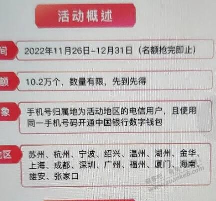 线报-「电信」翼支付20数字RMB-惠小助(52huixz.com)