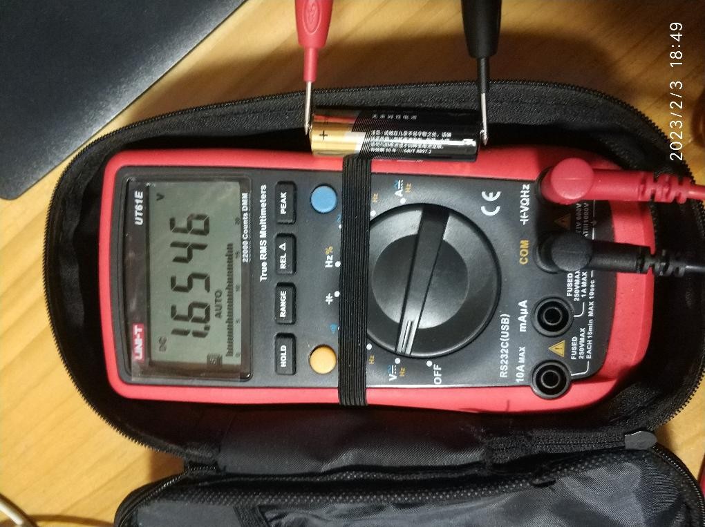 测了几种电池电压-惠小助(52huixz.com)