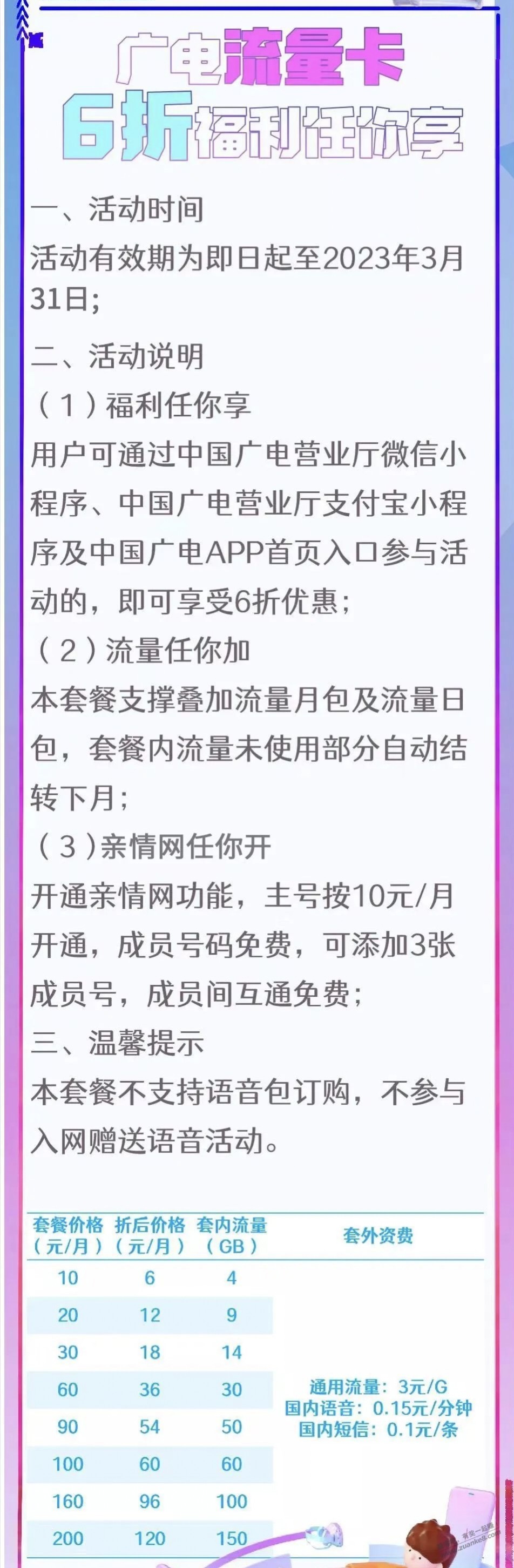 提醒!广电6元卡马上关门-惠小助(52huixz.com)