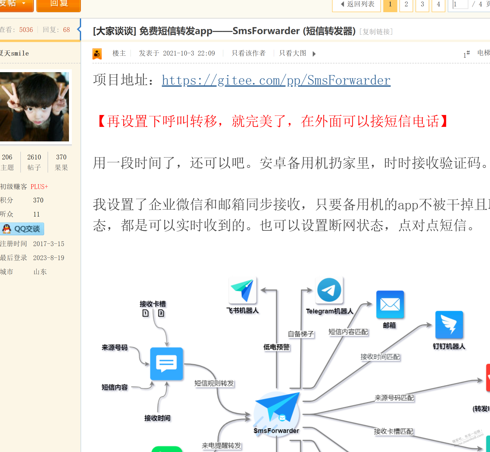 炒冷饭之短信转发（3种转发渠道） - 线报酷