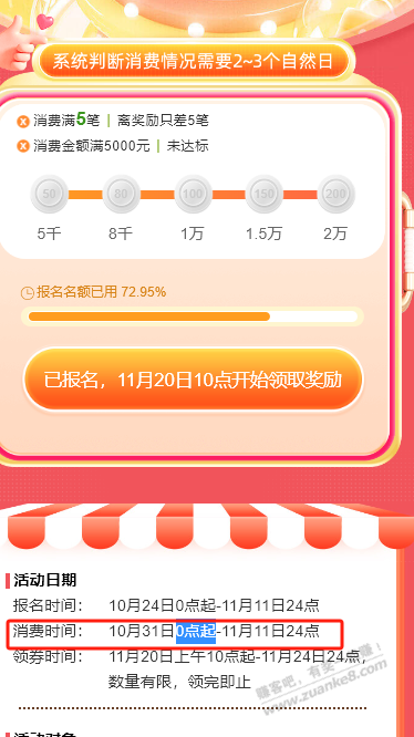 工行浙江 双11刷卡金活动问题 - 线报迷