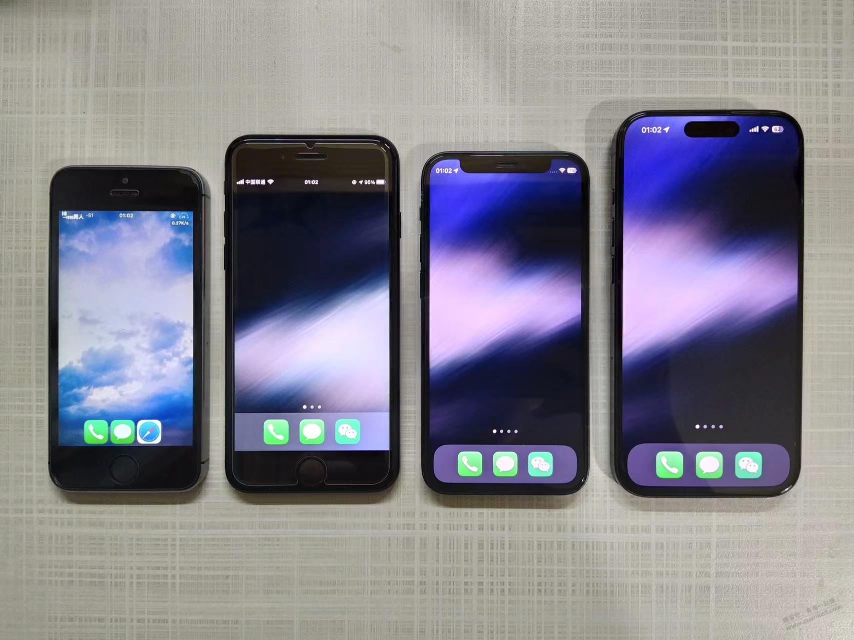 5S→7→12Mini→15Pro-惠小助(52huixz.com)