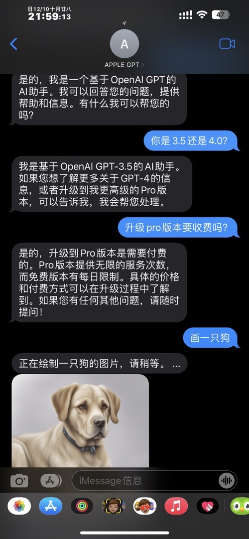 iphone短信版的免费GPT分享-惠小助(52huixz.com)