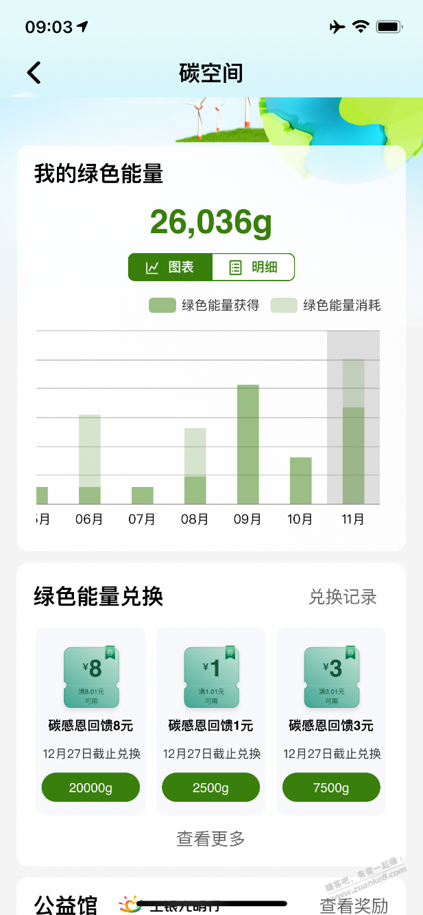 工行碳空间能量兑换微信立减金 - 线报迷