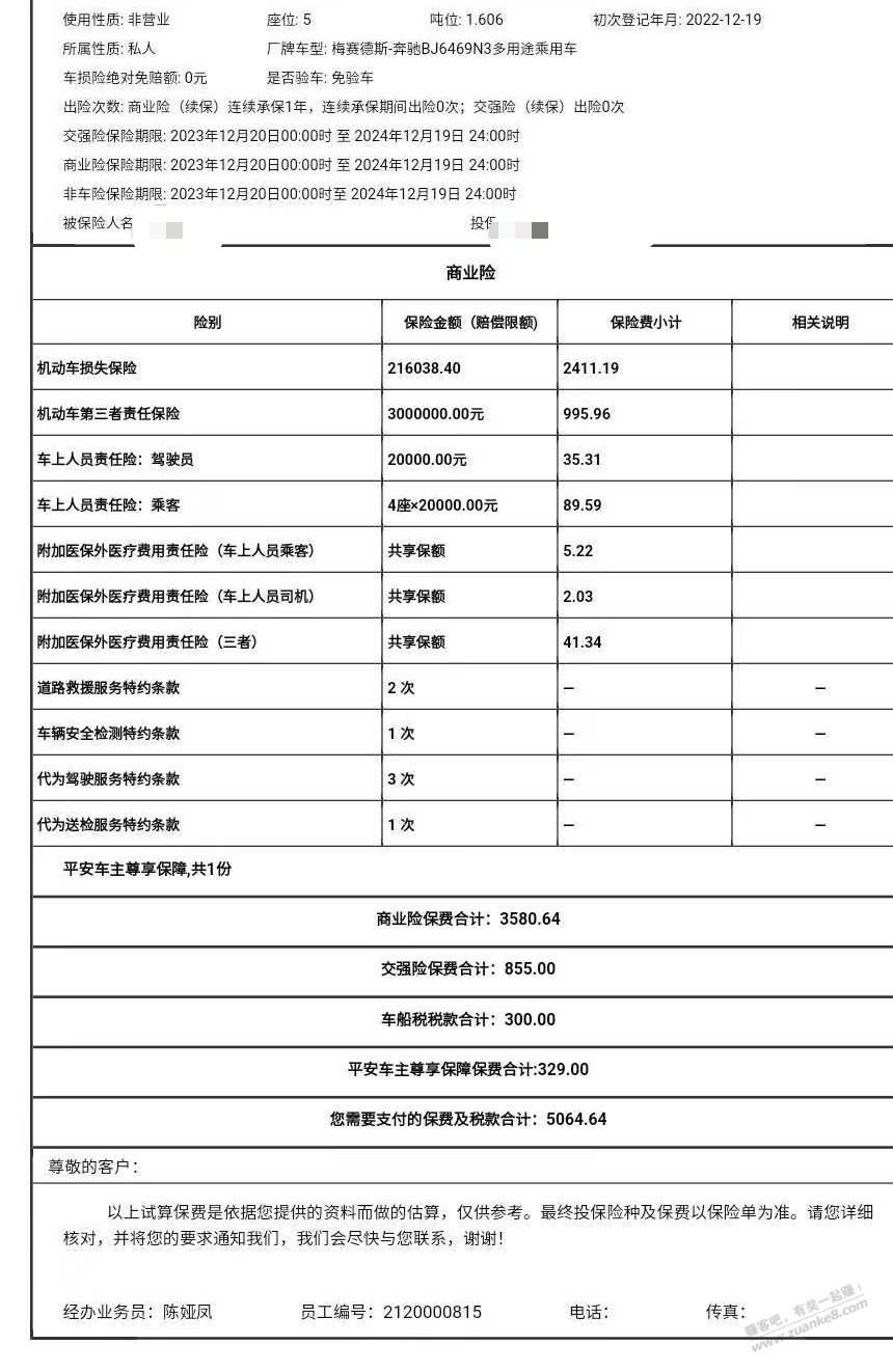 吧友帮看看平安车险报5k怎么样，说是双十二最后一天优惠。有果 - 线报迷