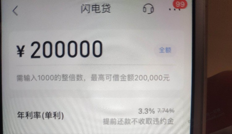 闪电贷利率3.3% - 线报迷