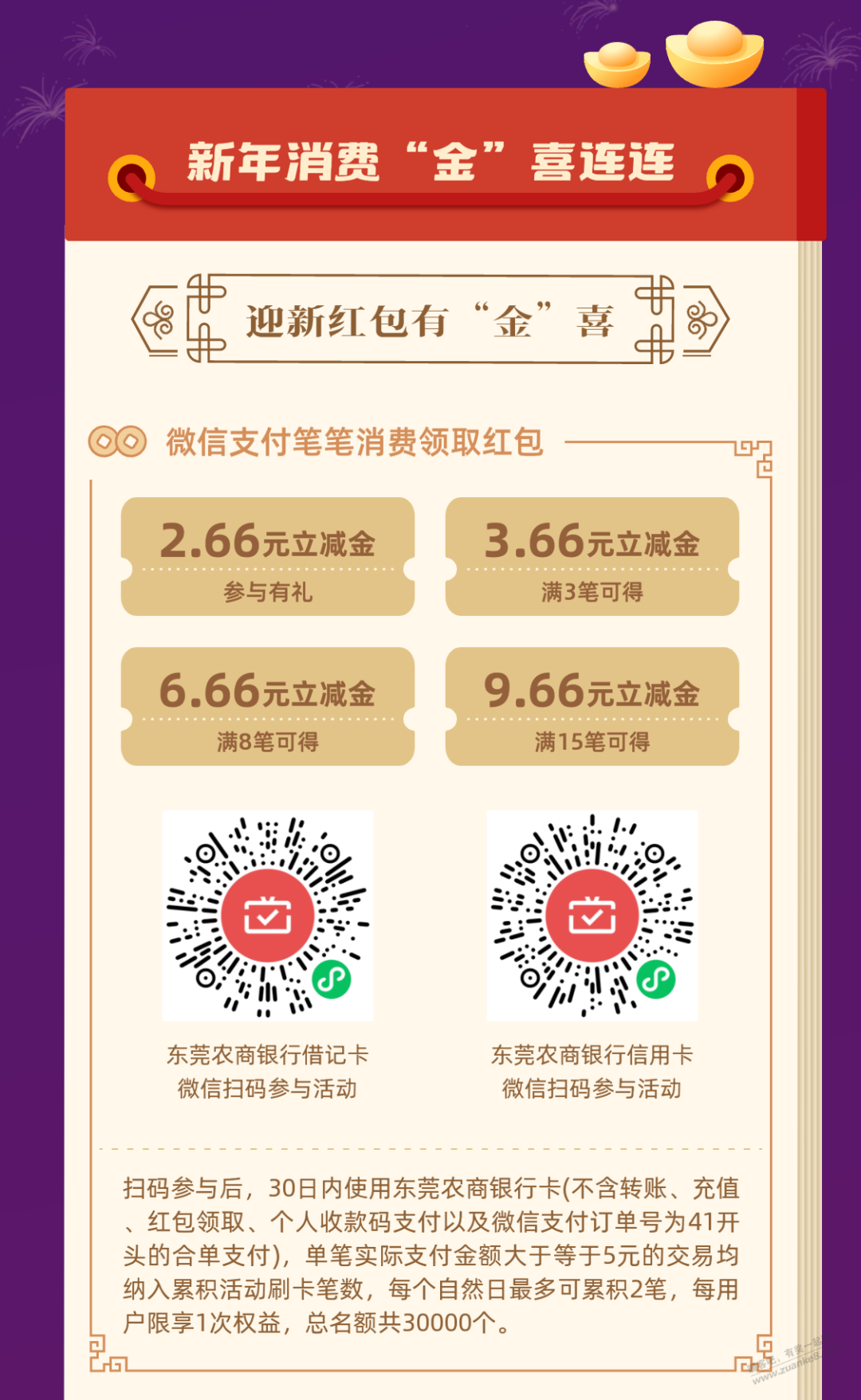 东莞农商银行月月刷22.64*2-惠小助(52huixz.com)