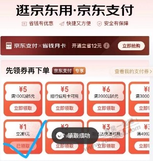 京东 搜 京东支付 可领1支付券  第1张