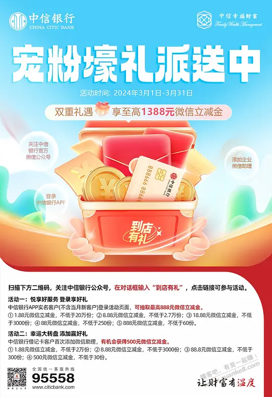 中信银行立减金 - 线报迷