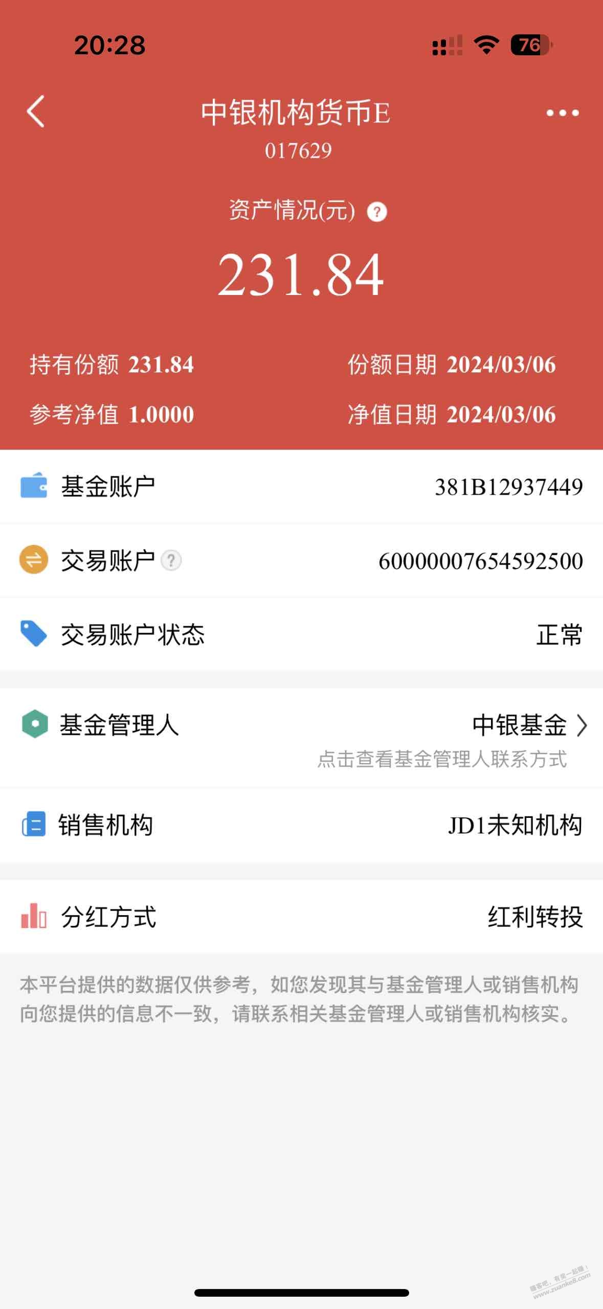 大家知道这个基金在哪里体现吗 - 线报迷