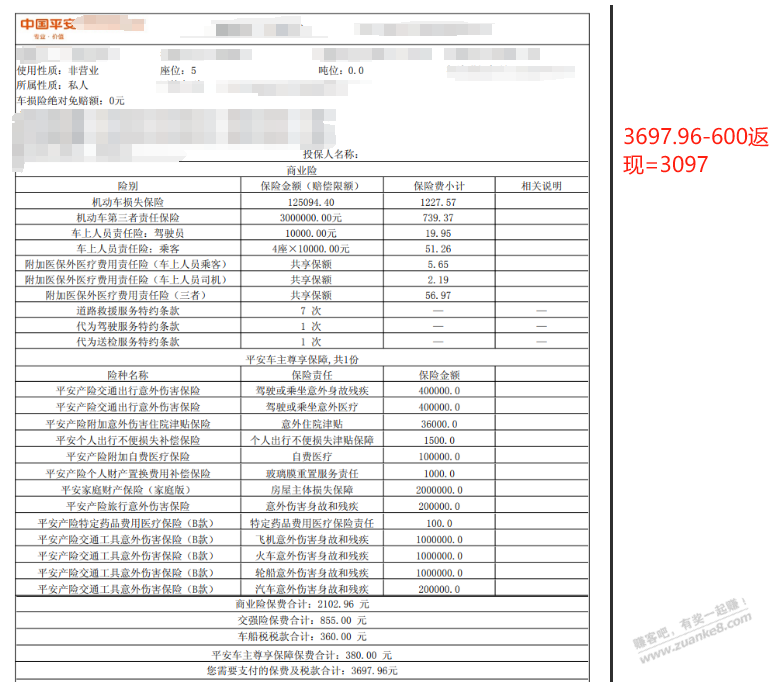 这两个车险报价贵吗？帮忙给点意见 - 线报迷