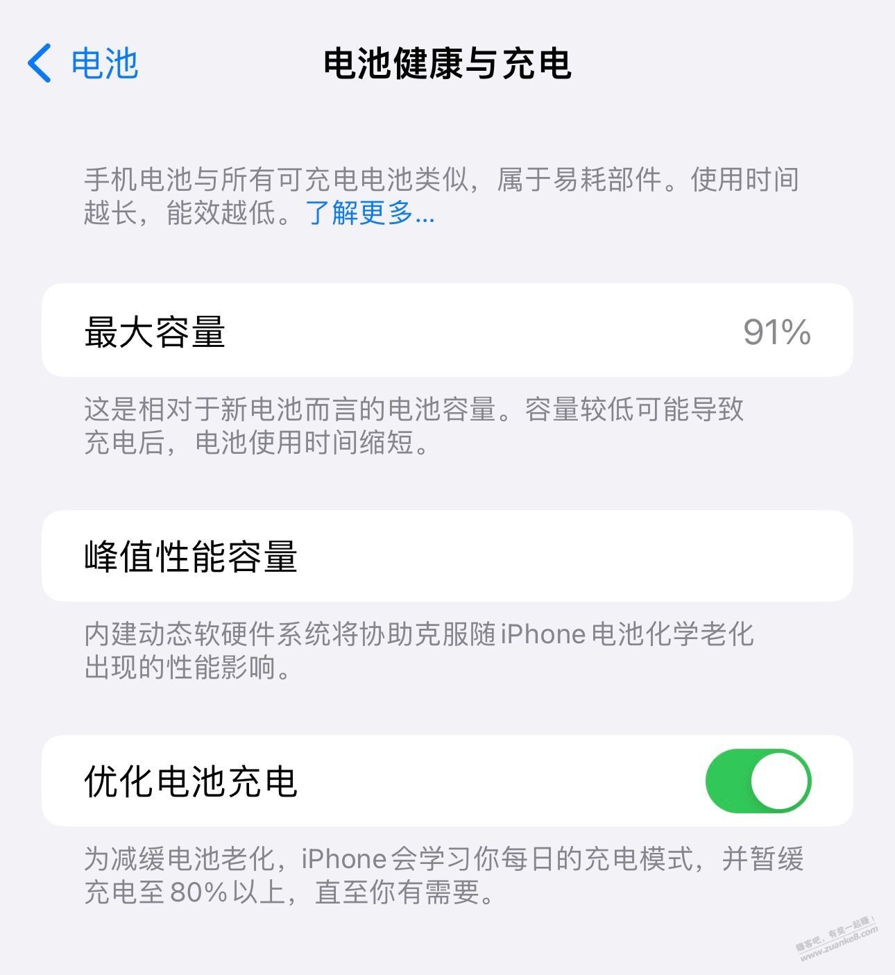 苹果14的电池是不是很拉跨？优化充电到80%有用吗？怎么一年就91%了， - 线报酷