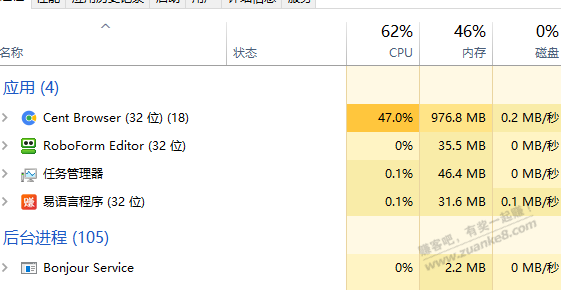 百分浏览器这两天总是占一半cpu 是怎么回事 很卡 - 线报酷