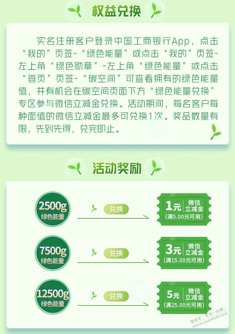 工商碳空间兑换立减金