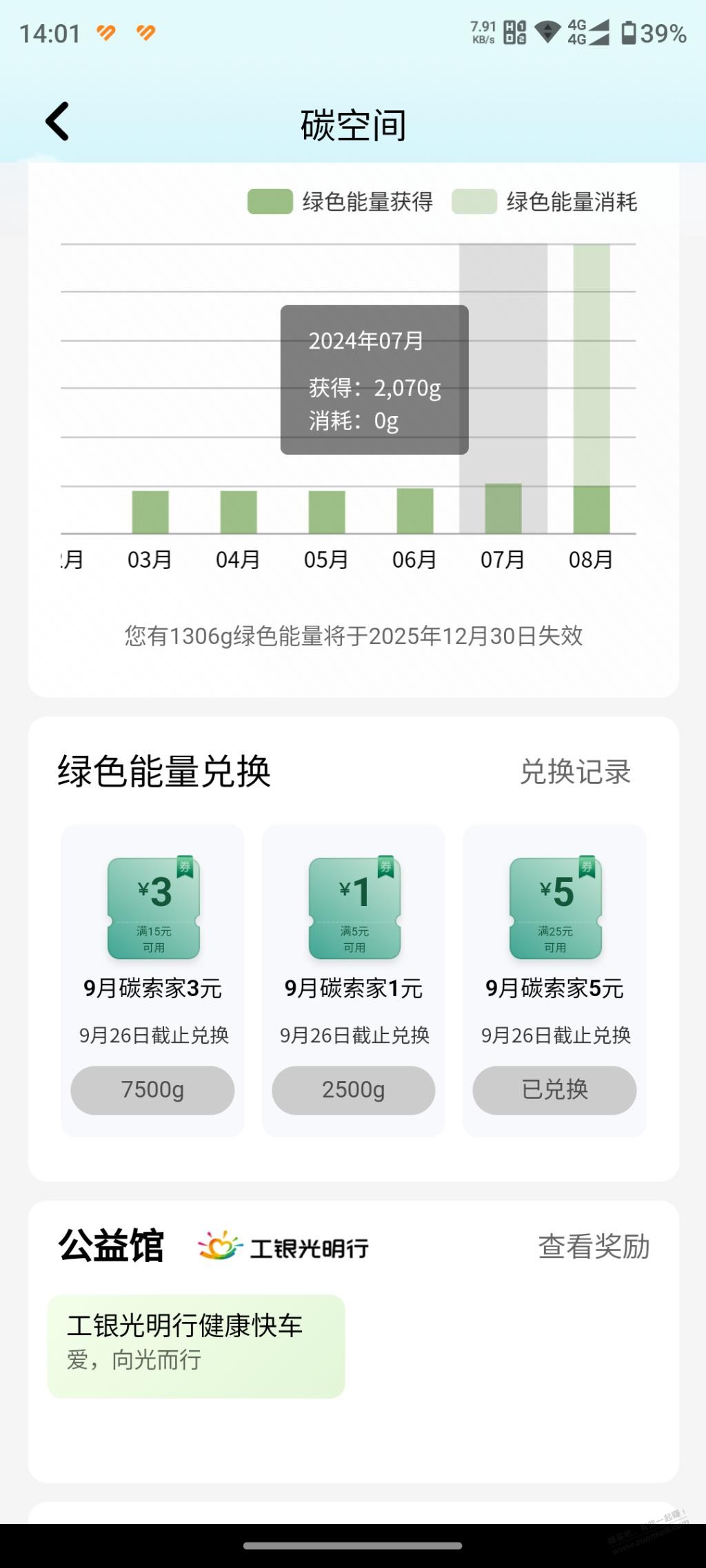 工行绿色能量可以换了 - 线报迷