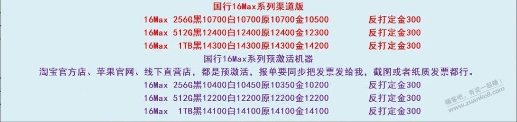 有钱人太多了，16promax溢价七百 - 线报酷