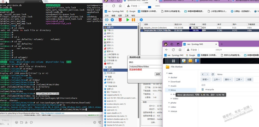 果~nas 大佬求救路径找到了保存不进去 - 线报迷
