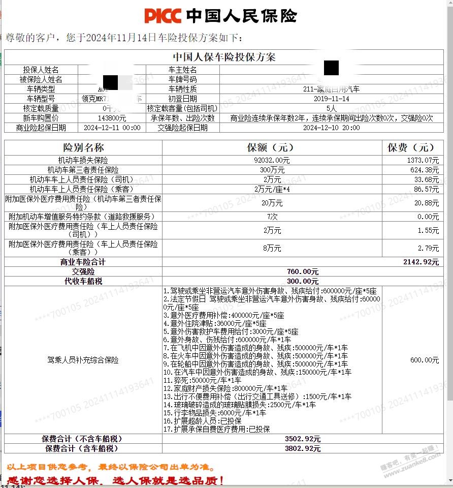 这车险报价还有下降的空间吗？老哥们有没有推荐 - 线报迷