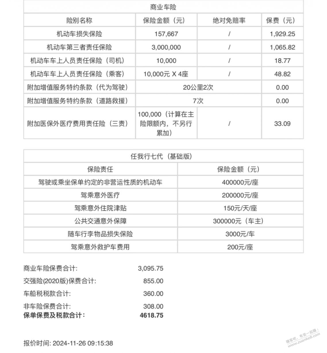 老哥们这个保险价格咋样-惠小助(52huixz.com)