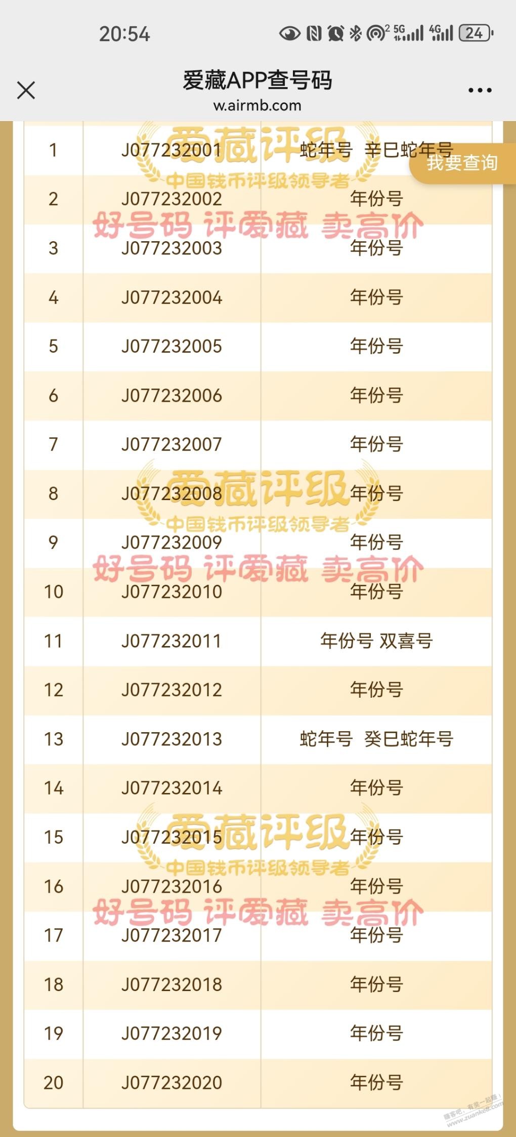 年份号，带7值钱吗 - 线报迷