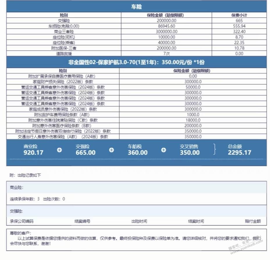 车险帮忙参考选择哪个 - 清风线报